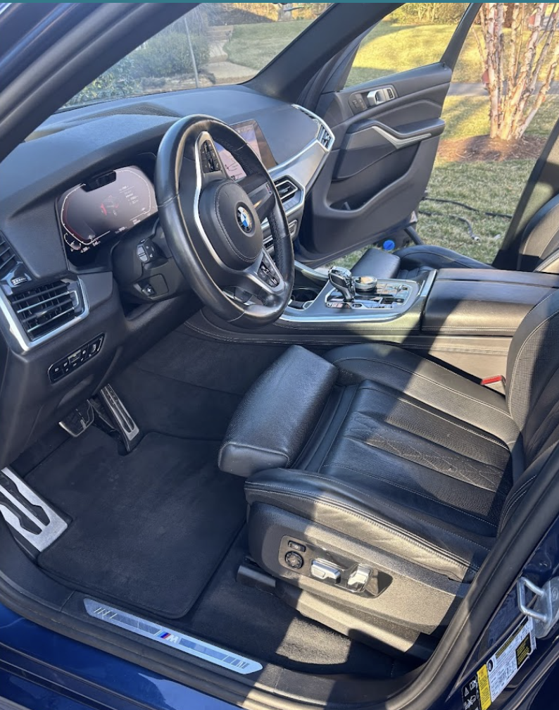 Detailed BMW interior
